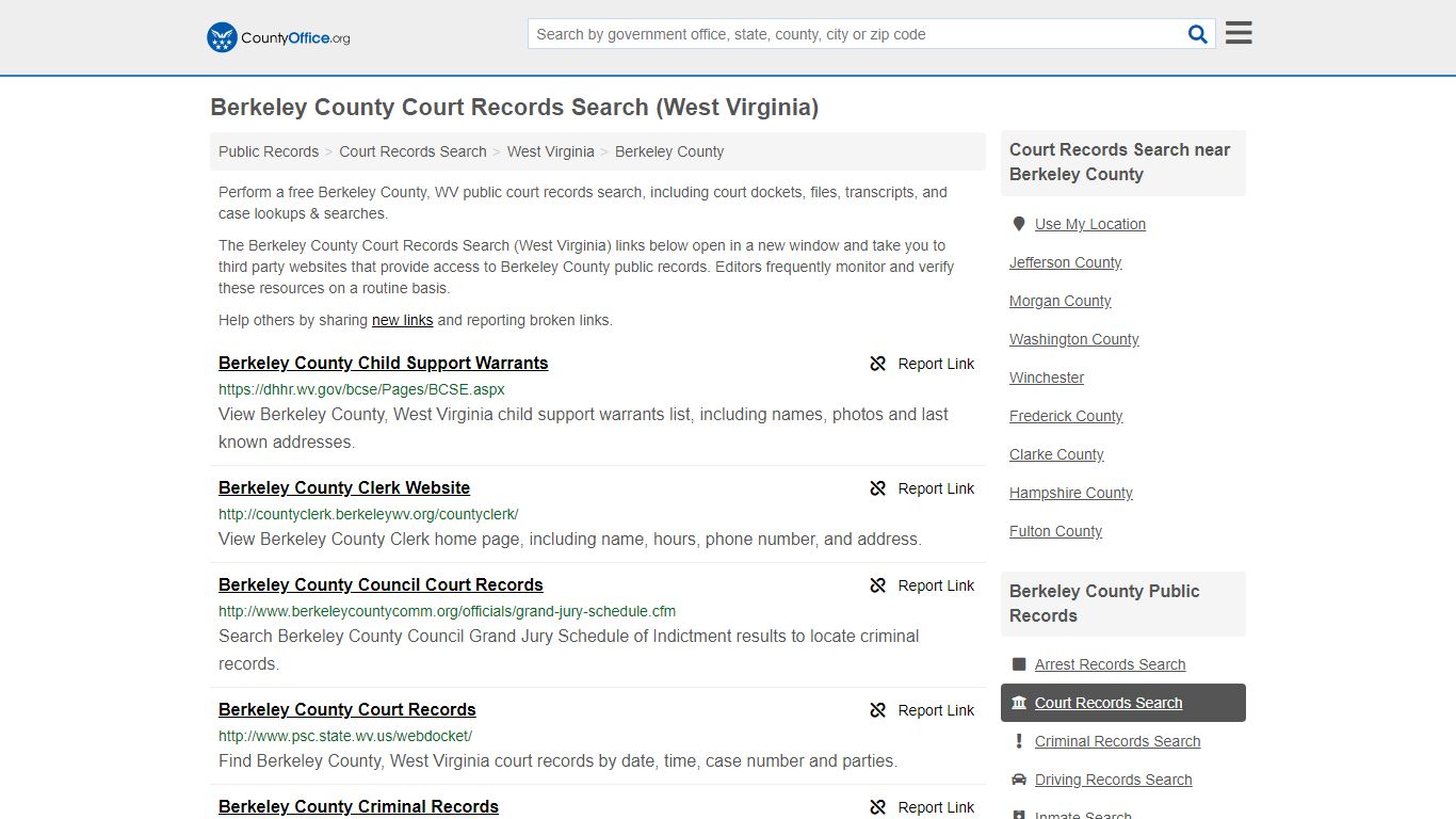 Court Records Search - Berkeley County, WV (Adoptions ...